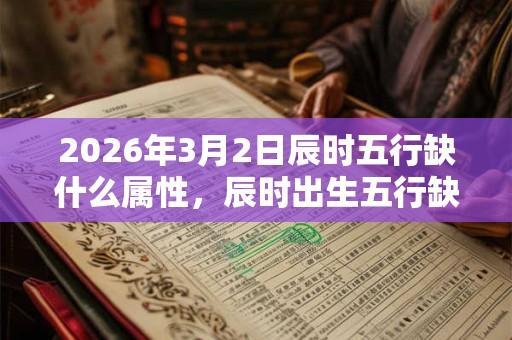 2026年3月2日辰时五行缺什么属性，辰时出生五行缺什么