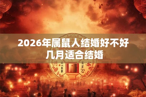 2026年属鼠人结婚好不好 几月适合结婚
