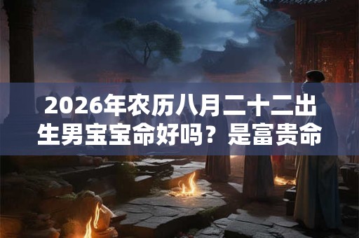 2026年农历八月二十二出生男宝宝命好吗?是富贵命吗? 2026年农历八月二十二出生男宝宝命好吗?是富贵命吗?