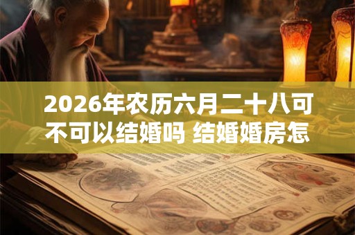 2026年农历六月二十八可不可以结婚吗 结婚婚房怎么布置