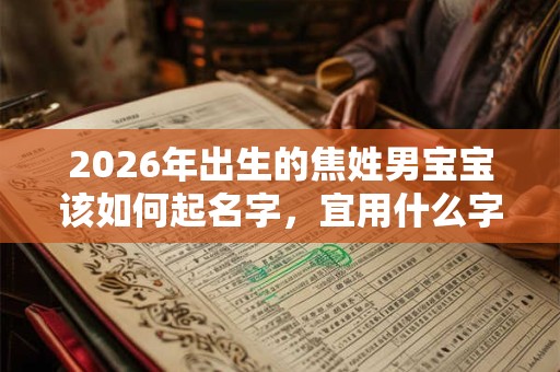 2026年出生的焦姓男宝宝该如何起名字，宜用什么字。
