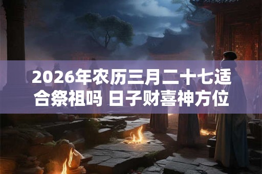 2026年农历三月二十七适合祭祖吗 日子财喜神方位
