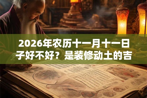 2026年农历十一月十一日子好不好？是装修动土的吉日吗？