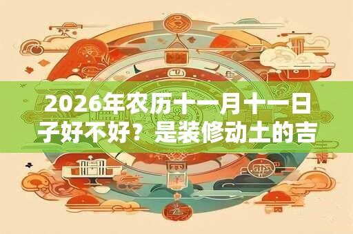 2026年农历十一月十一日子好不好？是装修动土的吉日吗？