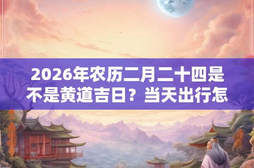 2026年农历二月二十四是不是黄道吉日?当天出行怎么样? 2026年农历二月二十四是不是黄道吉日?当天出行怎么样?