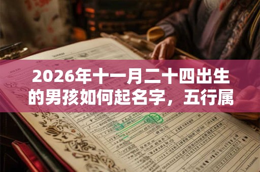 2026年十一月二十四出生的男孩如何起名字，五行属什么