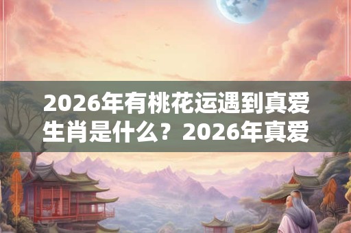 2026年有桃花运遇到真爱生肖是什么？2026年真爱降临生肖