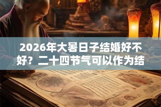 2026年大暑日子结婚好不好？二十四节气可以作为结婚吉日吗？