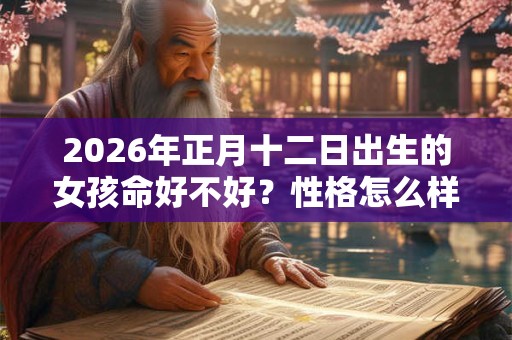 2026年正月十二日出生的女孩命好不好?性格怎么样? 2026年正月十二日出生的女孩命好不好?性格怎么样?
