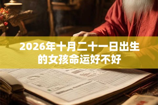 2026年十月二十一日出生的女孩命运好不好