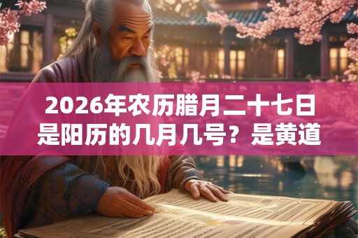 2026年农历腊月二十七日是阳历的几月几号？是黄道吉日吗？