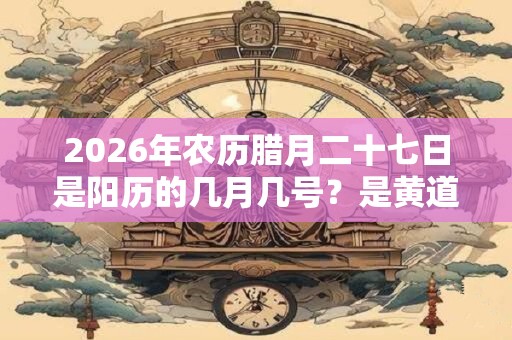 2026年农历腊月二十七日是阳历的几月几号？是黄道吉日吗？