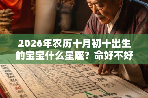 2026年农历十月初十出生的宝宝什么星座？命好不好？
