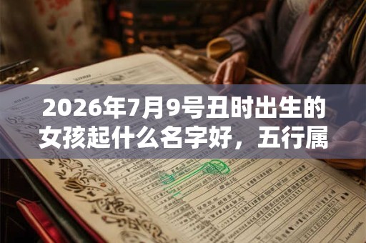 2026年7月9号丑时出生的女孩起什么名字好，五行属什么