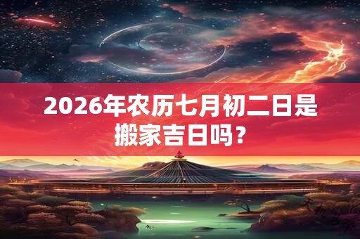 2026年农历七月初二日是搬家吉日吗？