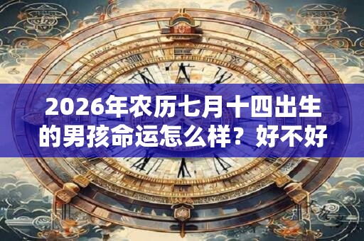 2026年农历七月十四出生的男孩命运怎么样？好不好？