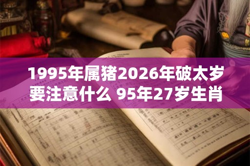 1995年属猪2026年破太岁要注意什么 95年27岁生肖猪逢虎年运势如何