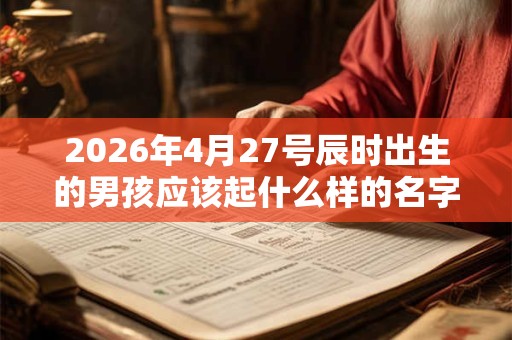 2026年4月27号辰时出生的男孩应该起什么样的名字