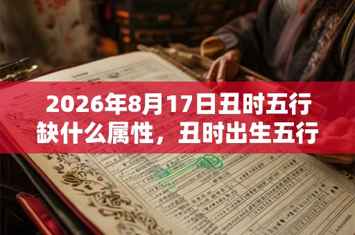 2026年8月17日丑时五行缺什么属性，丑时出生五行缺什么