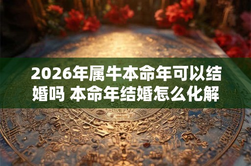 2026年属牛本命年可以结婚吗 本命年结婚怎么化解