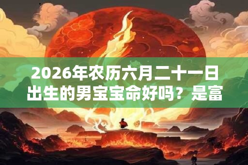 2026年农历六月二十一日出生的男宝宝命好吗?是富贵命吗? 2026年农历六月二十一日出生的男宝宝命好吗?是富贵命吗?