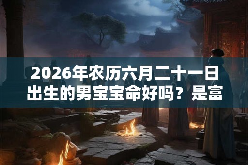 2026年农历六月二十一日出生的男宝宝命好吗？是富贵命吗？
