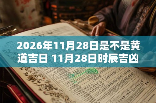 2026年11月28日是不是黄道吉日 11月28日时辰吉凶
