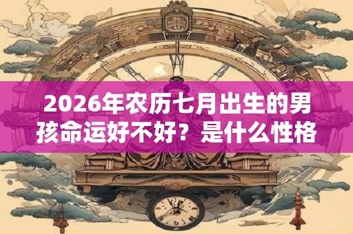 2026年农历七月出生的男孩命运好不好？是什么性格？