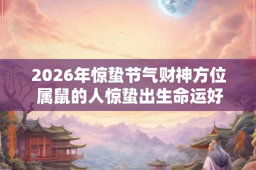2026年惊蛰节气财神方位 属鼠的人惊蛰出生命运好不好