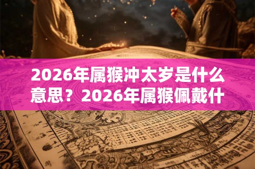 2026年属猴冲太岁是什么意思？2026年属猴佩戴什么改运？