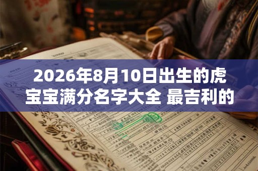 2026年8月10日出生的虎宝宝满分名字大全 最吉利的名字精选