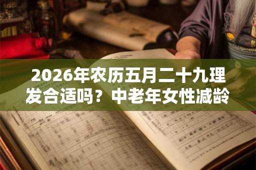 2026年农历五月二十九理发合适吗?中老年女性减龄发型 2026年农历五月二十九理发合适吗?中老年女性减龄发型