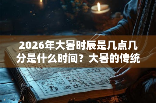 2026年大暑时辰是几点几分是什么时间？大暑的传统食物有哪些？