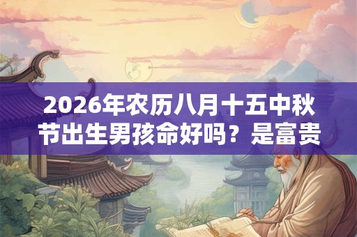 2026年农历八月十五中秋节出生男孩命好吗?是富贵命吗? 2026年农历八月十五中秋节出生男孩命好吗?是富贵命吗?