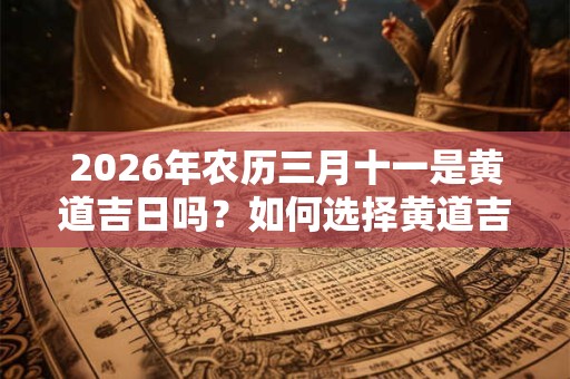 2026年农历三月十一是黄道吉日吗?如何选择黄道吉日? 2026年农历三月十一是黄道吉日吗?如何选择黄道吉日?