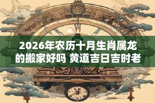 2026年农历十月生肖属龙的搬家好吗 黄道吉日吉时老黄历查询 2026年农历十月生肖属龙的搬家好吗 黄道吉日吉时老黄历查询
