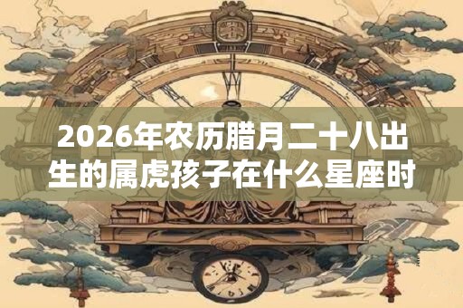 2026年农历腊月二十八出生的属虎孩子在什么星座时间？
