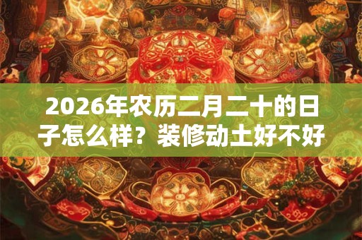 2026年农历二月二十的日子怎么样?装修动土好不好? 2026年农历二月二十的日子怎么样?装修动土好不好?