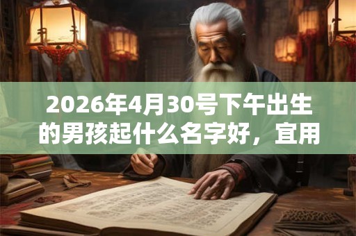 2026年4月30号下午出生的男孩起什么名字好,宜用哪些名字呢? 2026年4月30号下午出生的男孩起什么名字好,宜用哪些名字呢?