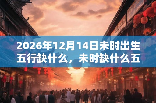 2026年12月14日未时出生五行缺什么，未时缺什么五行