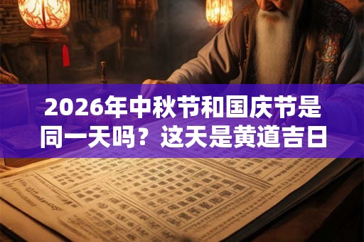 2026年中秋节和国庆节是同一天吗?这天是黄道吉日吗? 2026年中秋节和国庆节是同一天吗?这天是黄道吉日吗?