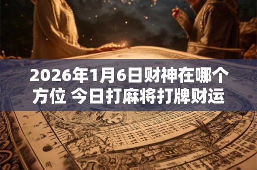 2026年1月6日财神在哪个方位 今日打麻将打牌财运方位