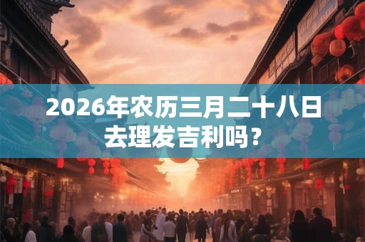 2026年农历三月二十八日去理发吉利吗？