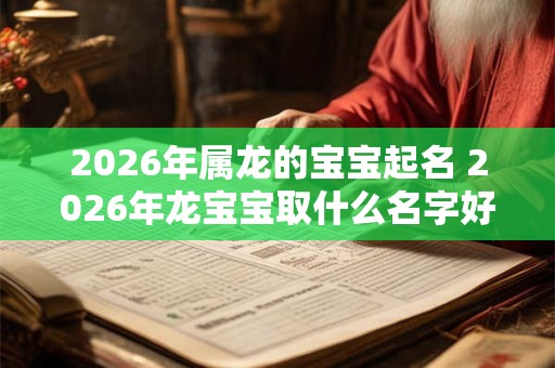 2026年属龙的宝宝起名 2026年龙宝宝取什么名字好起名网