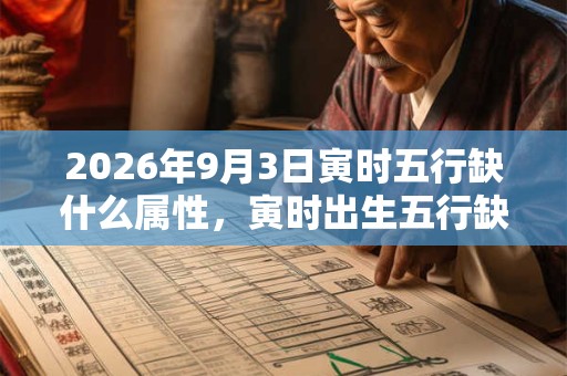 2026年9月3日寅时五行缺什么属性,寅时出生五行缺什么 2026年9月3日寅时五行缺什么属性,寅时出生五行缺什么