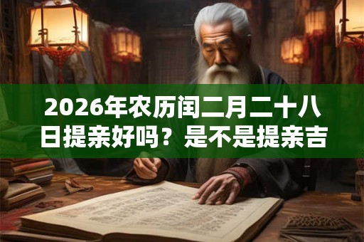 2026年农历闰二月二十八日提亲好吗？是不是提亲吉日？