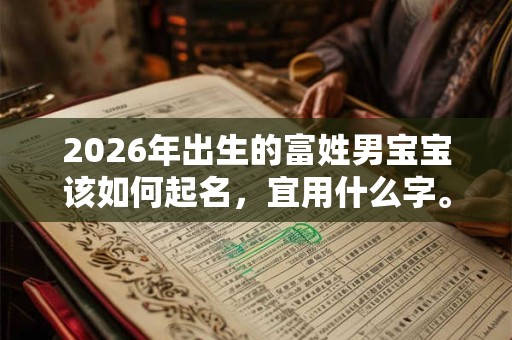 2026年出生的富姓男宝宝该如何起名，宜用什么字。