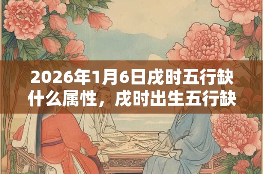 2026年1月6日戌时五行缺什么属性,戌时出生五行缺什么 2026年1月6日戌时五行缺什么属性,戌时出生五行缺什么