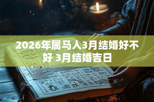 2026年属马人3月结婚好不好 3月结婚吉日 2026年属马人3月结婚好不好 3月结婚吉日