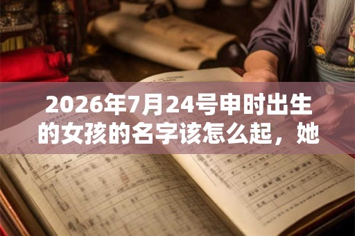 2026年7月24号申时出生的女孩的名字该怎么起，她的五行是什么？